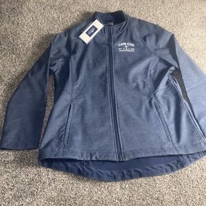 Charles River Apparel Navy Melange‎ Cape Cod Massachusetts Jacket Womens